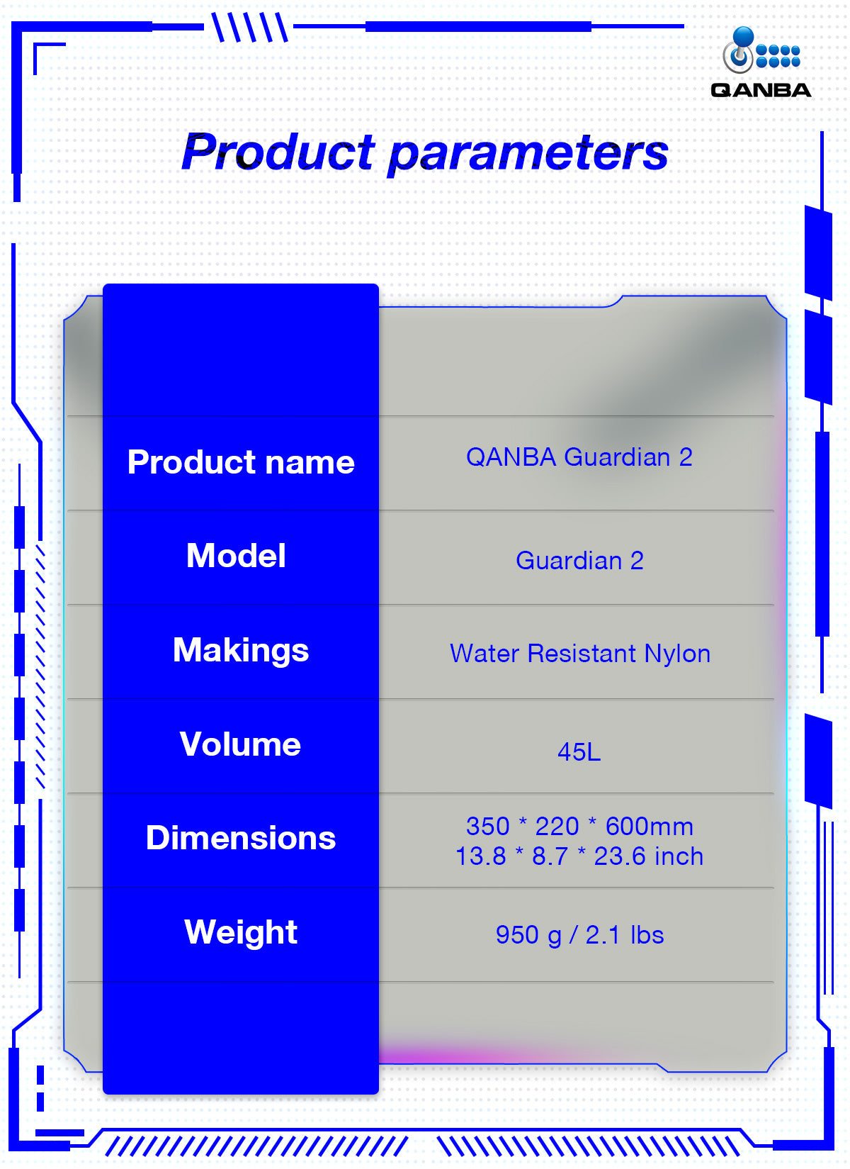 Qanba - Guardian 2 Backpack